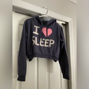 GUC CROPPED GRAPHIC SWEATSHIRT HOODIE